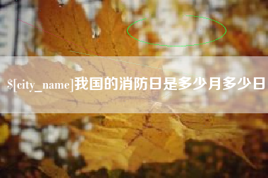 南城我国的消防日是多少月多少日