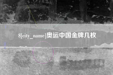 南城奥运中国金牌几枚