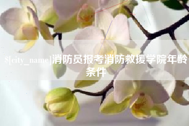 南城消防员报考消防救援学院年龄条件