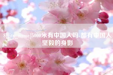 南城5000米有中国人吗-都有中国人坚毅的身影