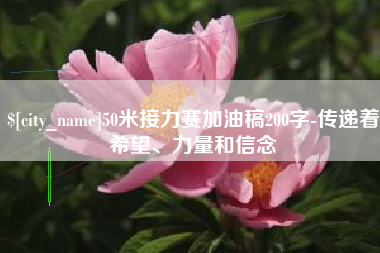 南城50米接力赛加油稿200字-传递着希望、力量和信念