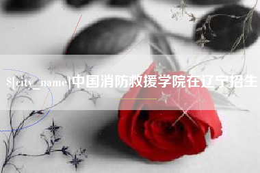 南城中国消防救援学院在辽宁招生