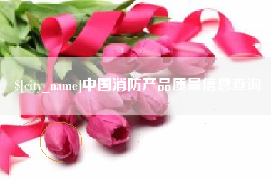 南城中国消防产品质量信息查询