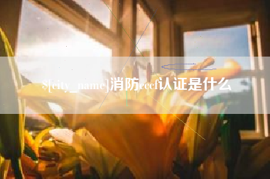 南城消防cccf认证是什么