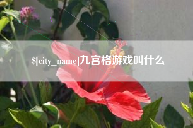 南城九宫格游戏叫什么