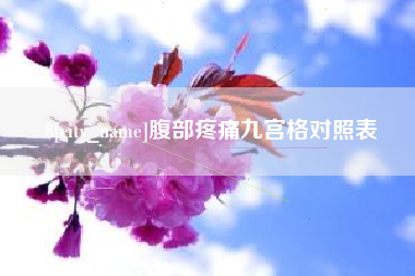 南城腹部疼痛九宫格对照表