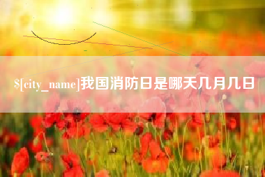 南城我国消防日是哪天几月几日