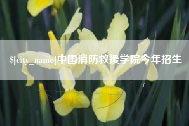 南城中国消防救援学院今年招生