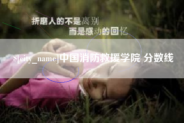 南城中国消防救援学院 分数线