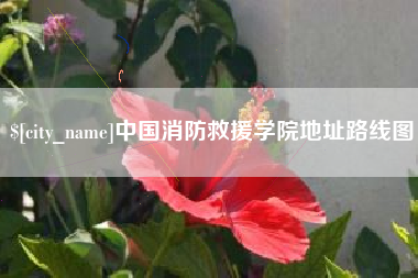 南城中国消防救援学院地址路线图