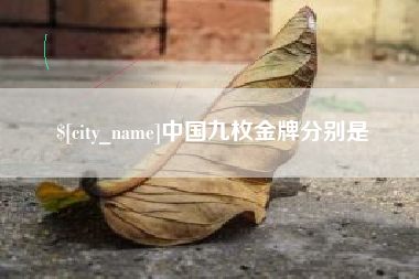 南城中国九枚金牌分别是