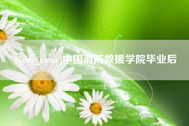 南城中国消防救援学院毕业后