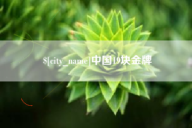 南城中国19块金牌