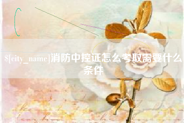 南城消防中控证怎么考取需要什么条件