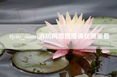 南城消防网络直播课在哪里看