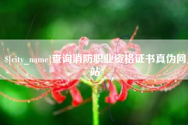 南城查询消防职业资格证书真伪网站