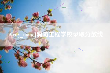 南城消防工程学校录取分数线