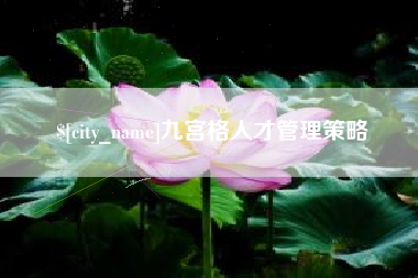 南城九宫格人才管理策略