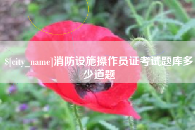 南城消防设施操作员证考试题库多少道题